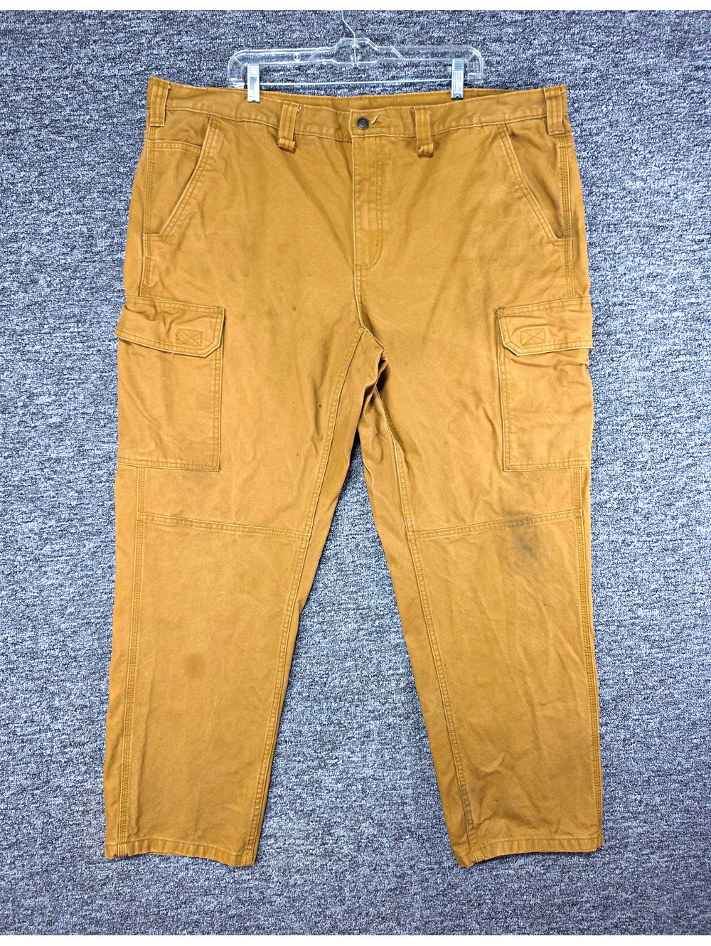 Brahma Men's Cargo Work Pants Brown Canvas Cotton/Spandex 44x32 BR3613047B